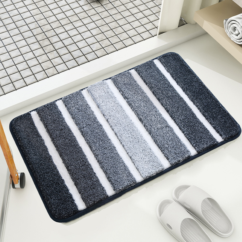 Gradient striped entrance mat, door mat, carpet, bathroom non slip foot mat - Picture 21 of 21