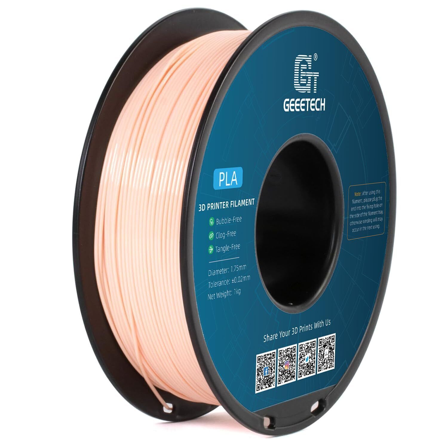 (BUY 6 GET 4 FREE,Add 10)Geeetech 3D Printer Filament ABS+/PETG/PLA 1.75mm 1KG - Picture 134 of 138