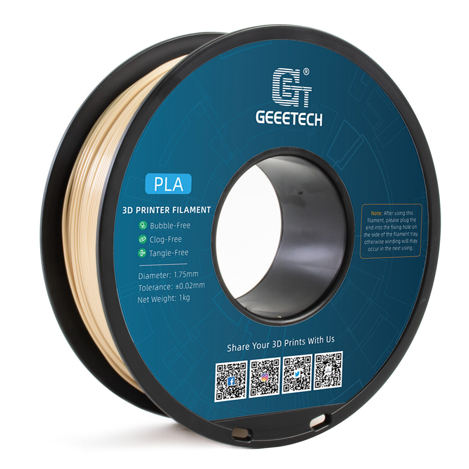 (BUY 6 GET 4 FREE,Add 10)Geeetech 3D Printer Filament ABS+/PETG/PLA 1.75mm 1KG - Picture 137 of 138
