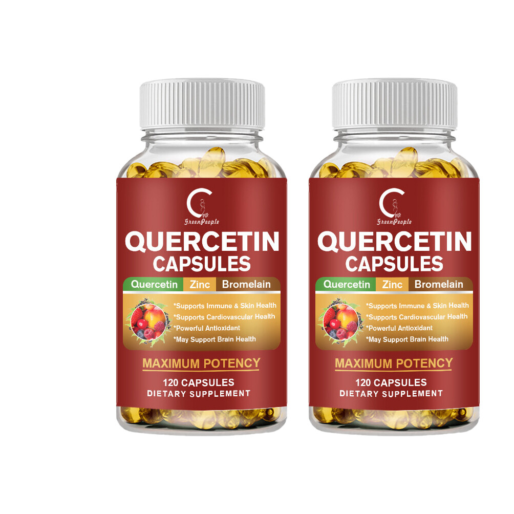 Quercetin 1000mg With Bromelain - Natural Immune supplement, 120-600 Capsules - Picture 13 of 15