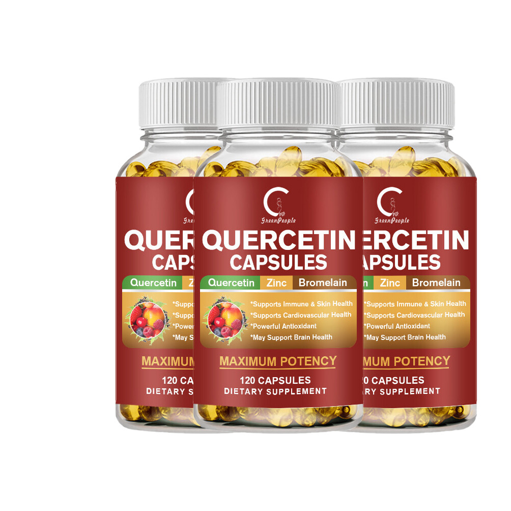 Quercetin 1000mg With Bromelain - Natural Immune supplement, 120-600 Capsules - Picture 14 of 15