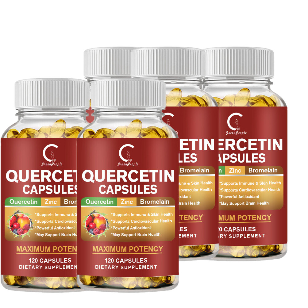 Quercetin 1000mg With Bromelain - Natural Immune supplement, 120-600 Capsules - Picture 15 of 15