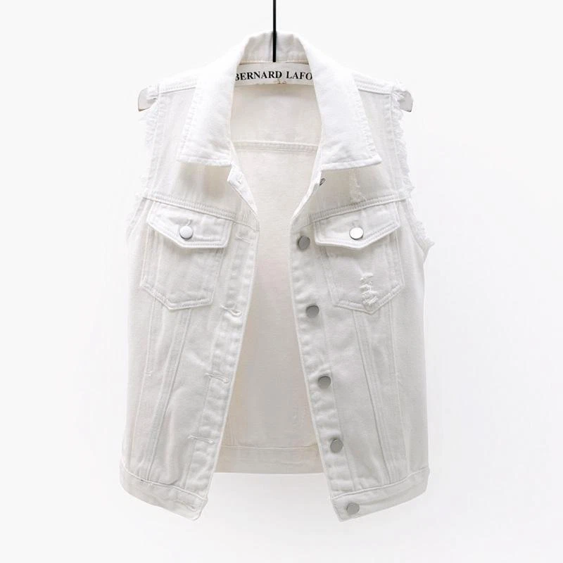 Women's Waistcoat Denim Vest Multicolor Ladies Denim Sleeveless Vest Jacket! - Picture 19 of 25