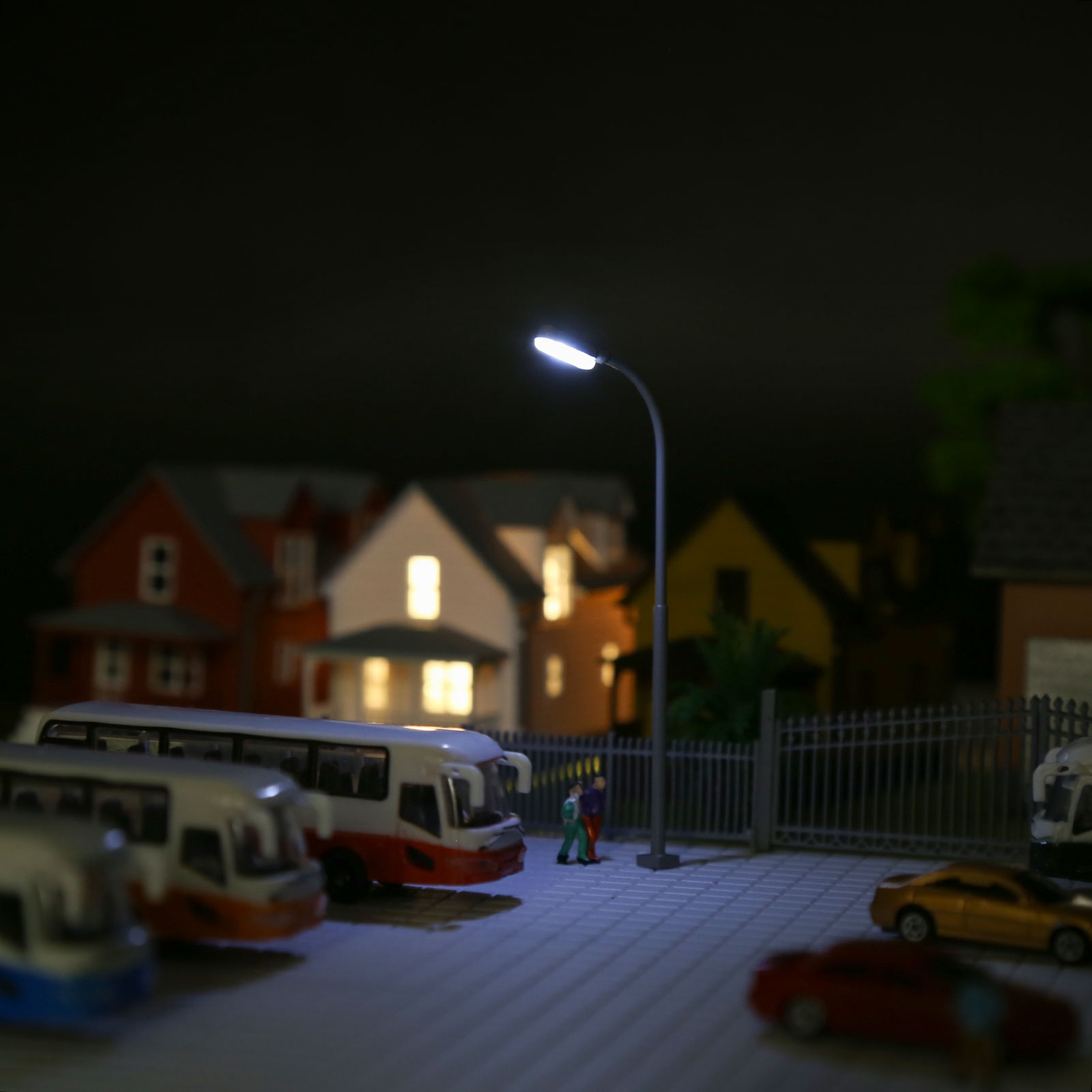 Evemodel 5pcs Model Train HO TT N Z Scale Metal LED Lamp Street Lights LD03 - Bild 12 von 16