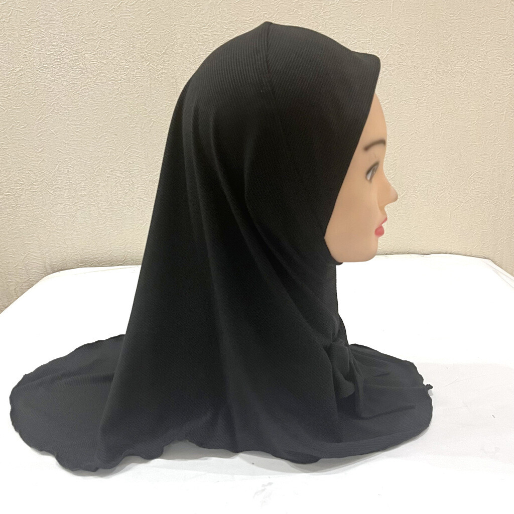 2-6 Years Old Eid Girl Hijabs Cap Muslim Bowknot Scarf Islam Pray Hijabs Hat - Picture 22 of 35