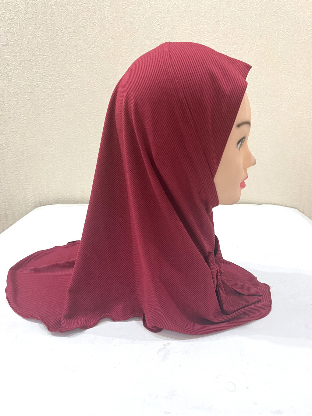 2-6 Years Old Eid Girl Hijabs Cap Muslim Bowknot Scarf Islam Pray Hijabs Hat - Picture 24 of 35