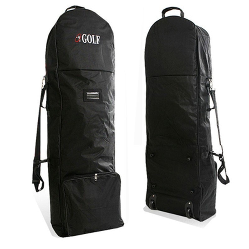 Rolling Golf Travel Bag Nylon Hard Case Golf Protector Wheels Foldable Airlines - Picture 15 of 15