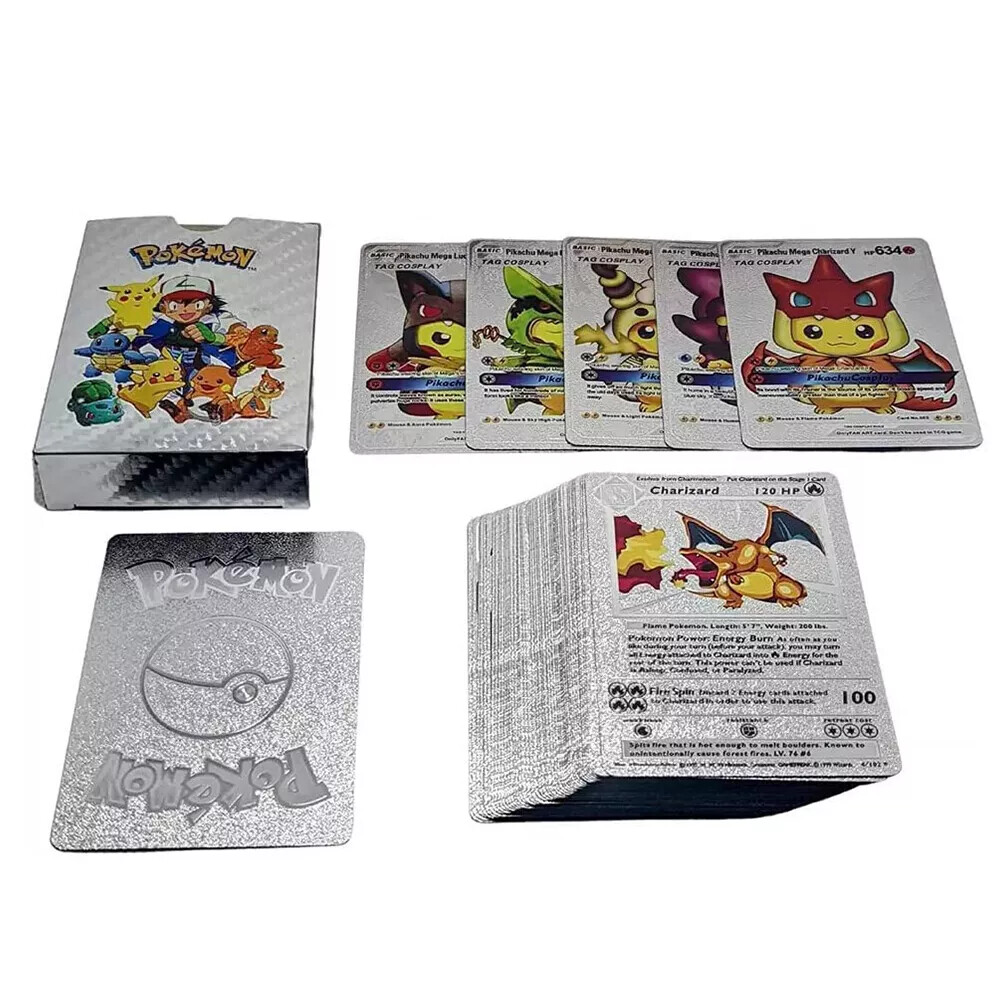 55PCS Pokemon Card Foil GOLD PACK 55 CARDS TCG GX Vmax GX Card Charizard Rare - Picture 29 of 36