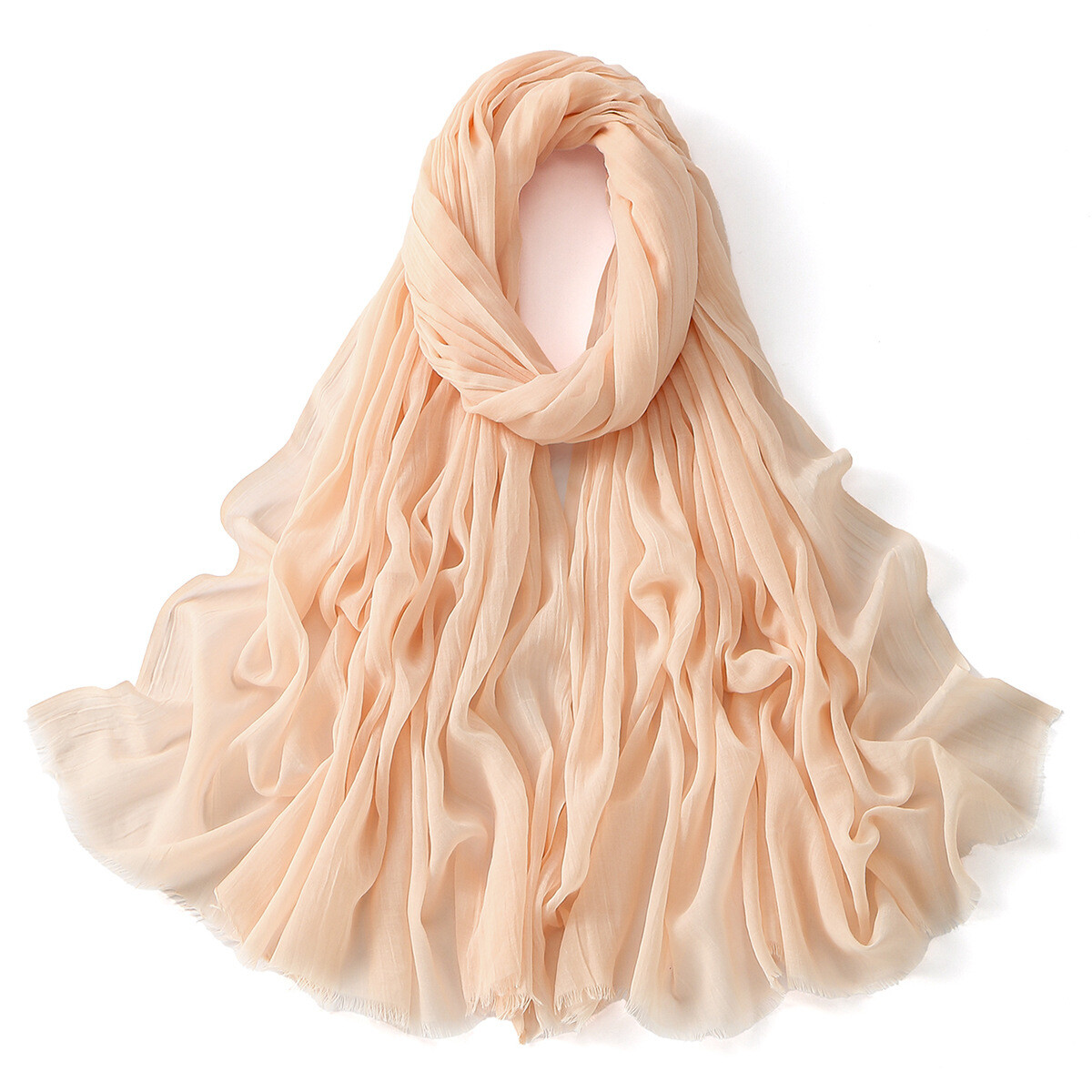Solid Color Long Headscarf Muslim Women Hijab Scarves Shawl Wrap Head Cover Arab - Picture 33 of 54