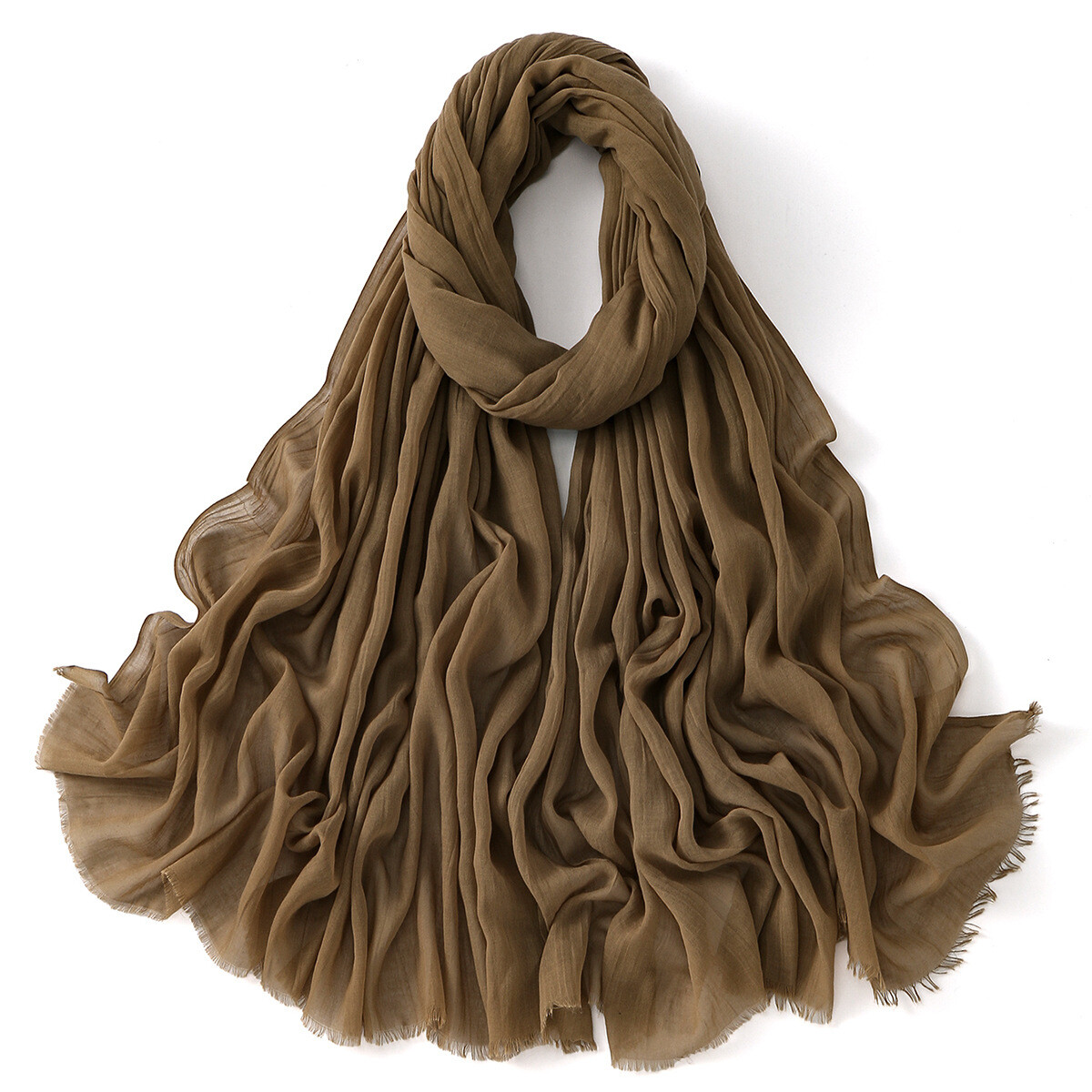 Solid Color Long Headscarf Muslim Women Hijab Scarves Shawl Wrap Head Cover Arab - Picture 35 of 54