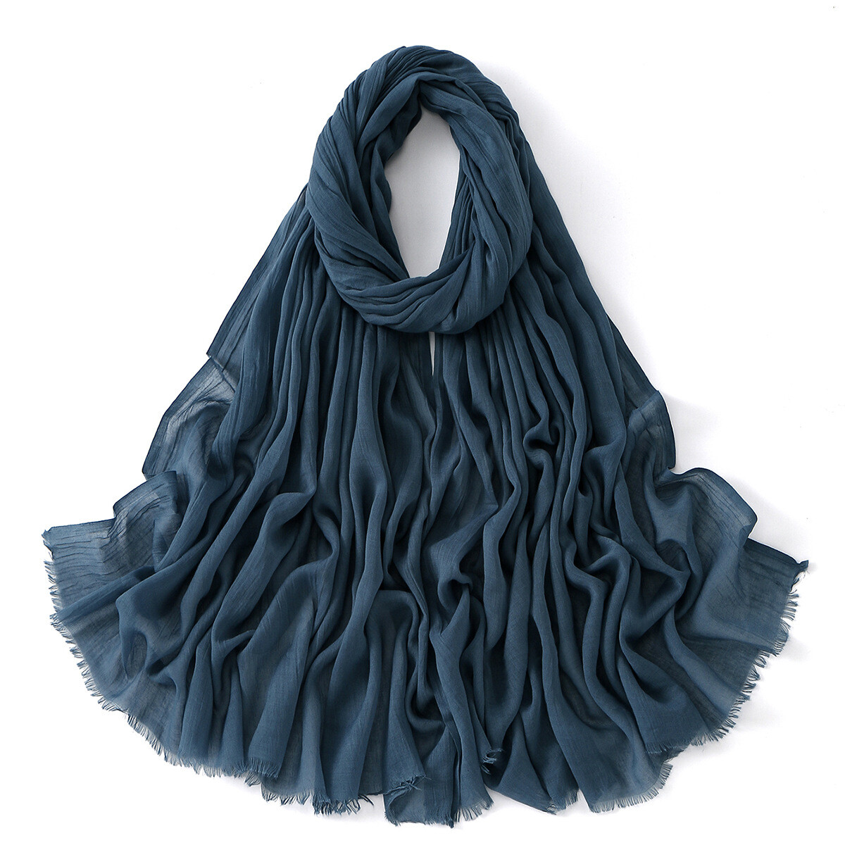 Solid Color Long Headscarf Muslim Women Hijab Scarves Shawl Wrap Head Cover Arab - Picture 39 of 54
