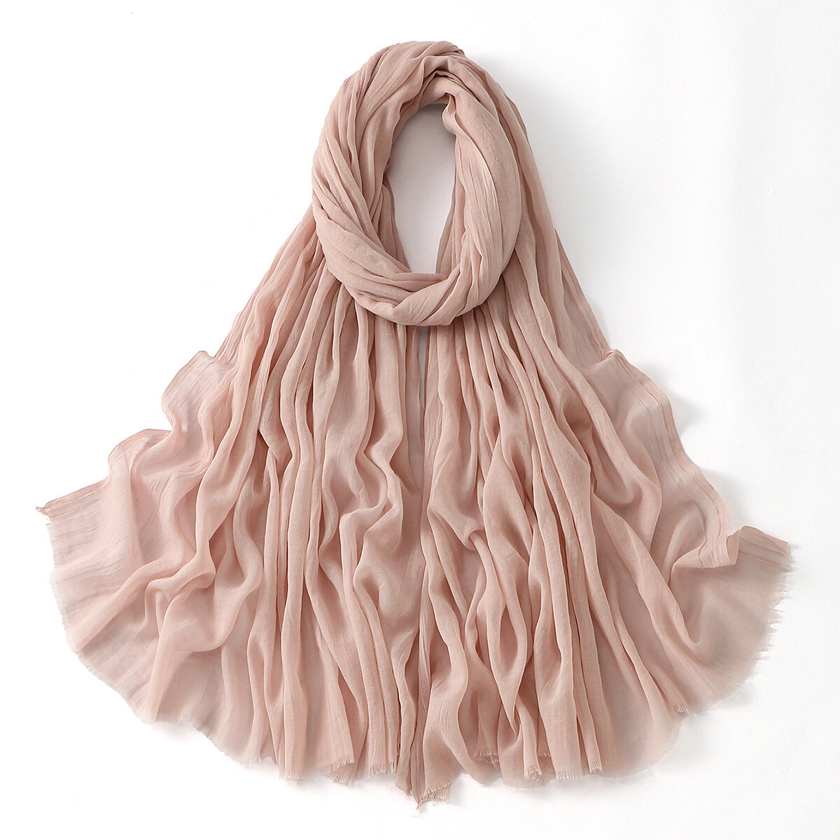Solid Color Long Headscarf Muslim Women Hijab Scarves Shawl Wrap Head Cover Arab - Picture 45 of 54
