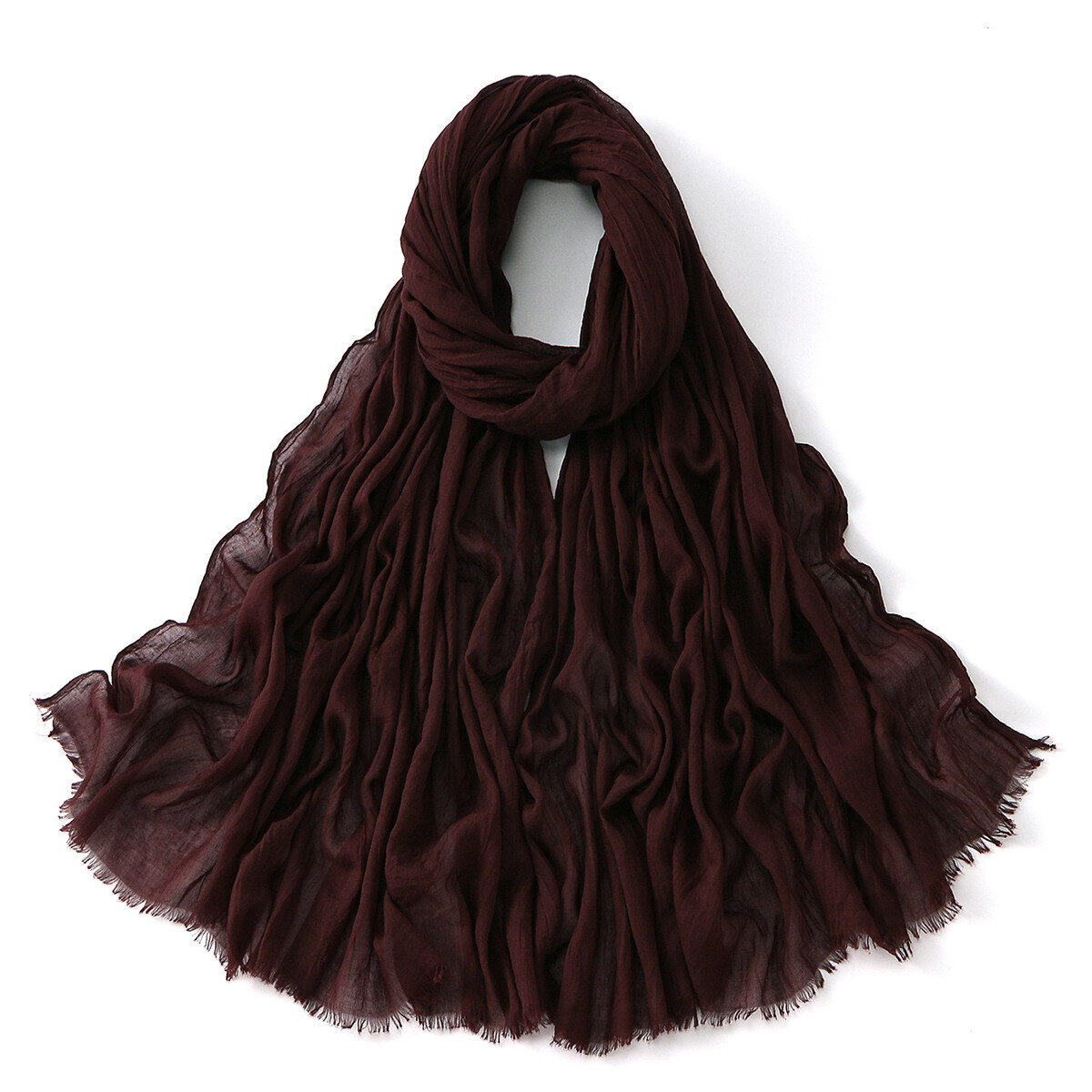 Solid Color Long Headscarf Muslim Women Hijab Scarves Shawl Wrap Head Cover Arab - Picture 52 of 54