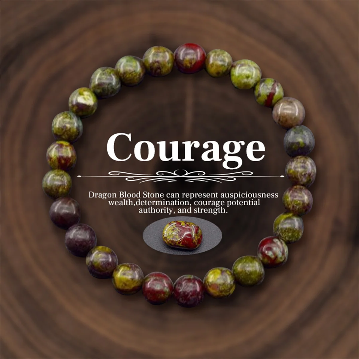 8 mm Naturstein Perlen Armbänder für Frauen Männer bringen Reichtum Liebe Energie Armreif - Bild 19 von 37