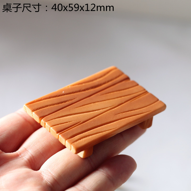 Casa de muñecas japonesa sushi bola de pescado tempura bento caja mini comida juguete accesorios - Imagen 8 de 9