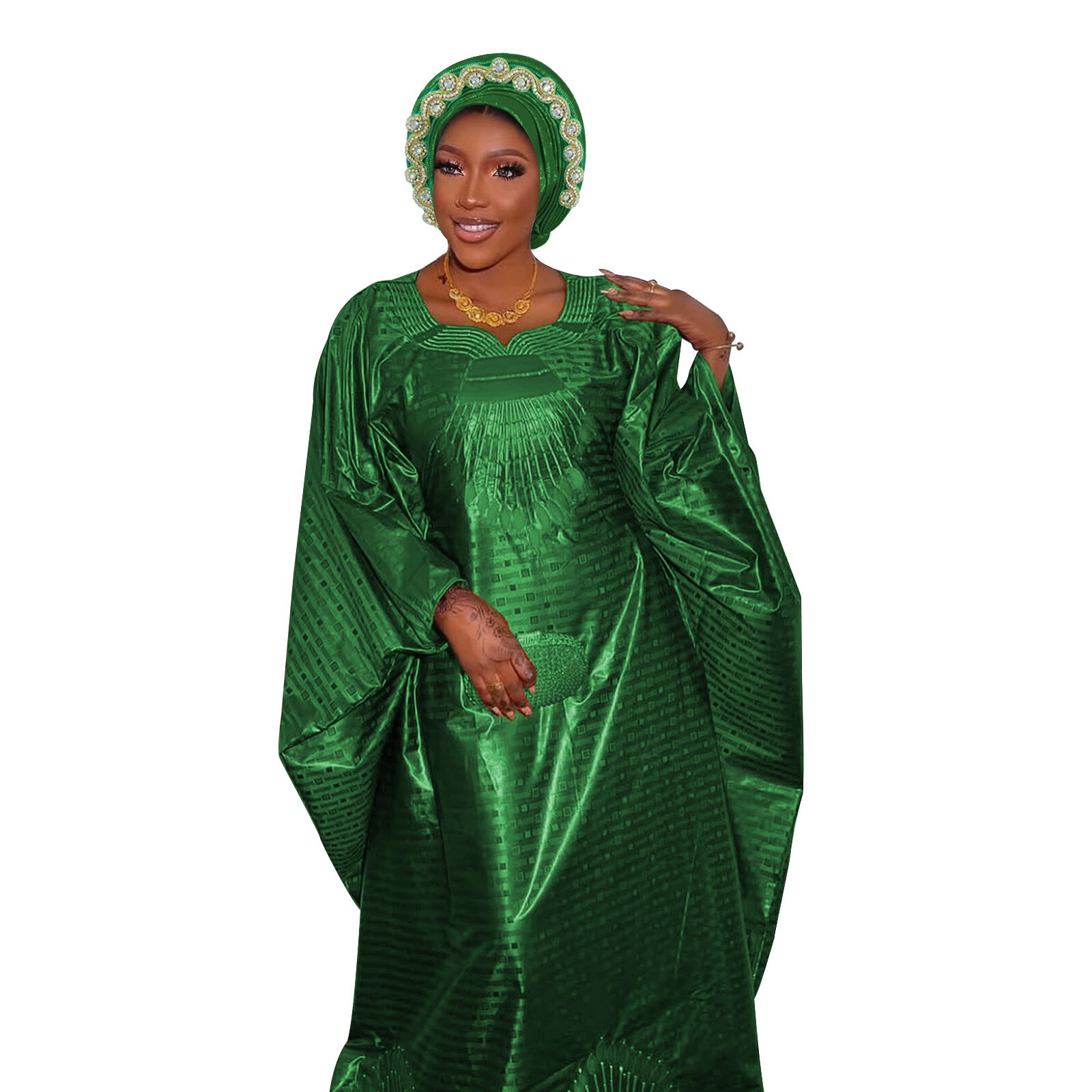 Gorra de hiyab africana para mujer Aso Oke Gele sombrero automático boda gorro cabeza envolvente - Imagen 57 de 89