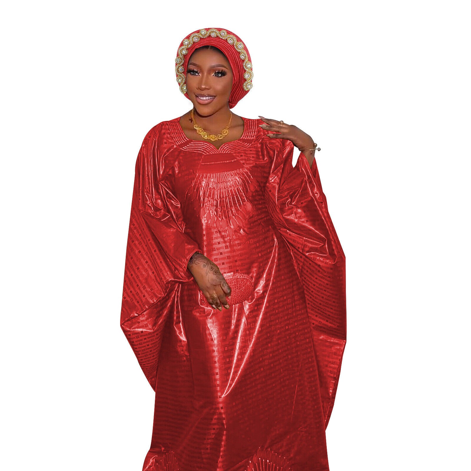 Gorra de hiyab africana para mujer Aso Oke Gele sombrero automático boda gorro cabeza envolvente - Imagen 61 de 89