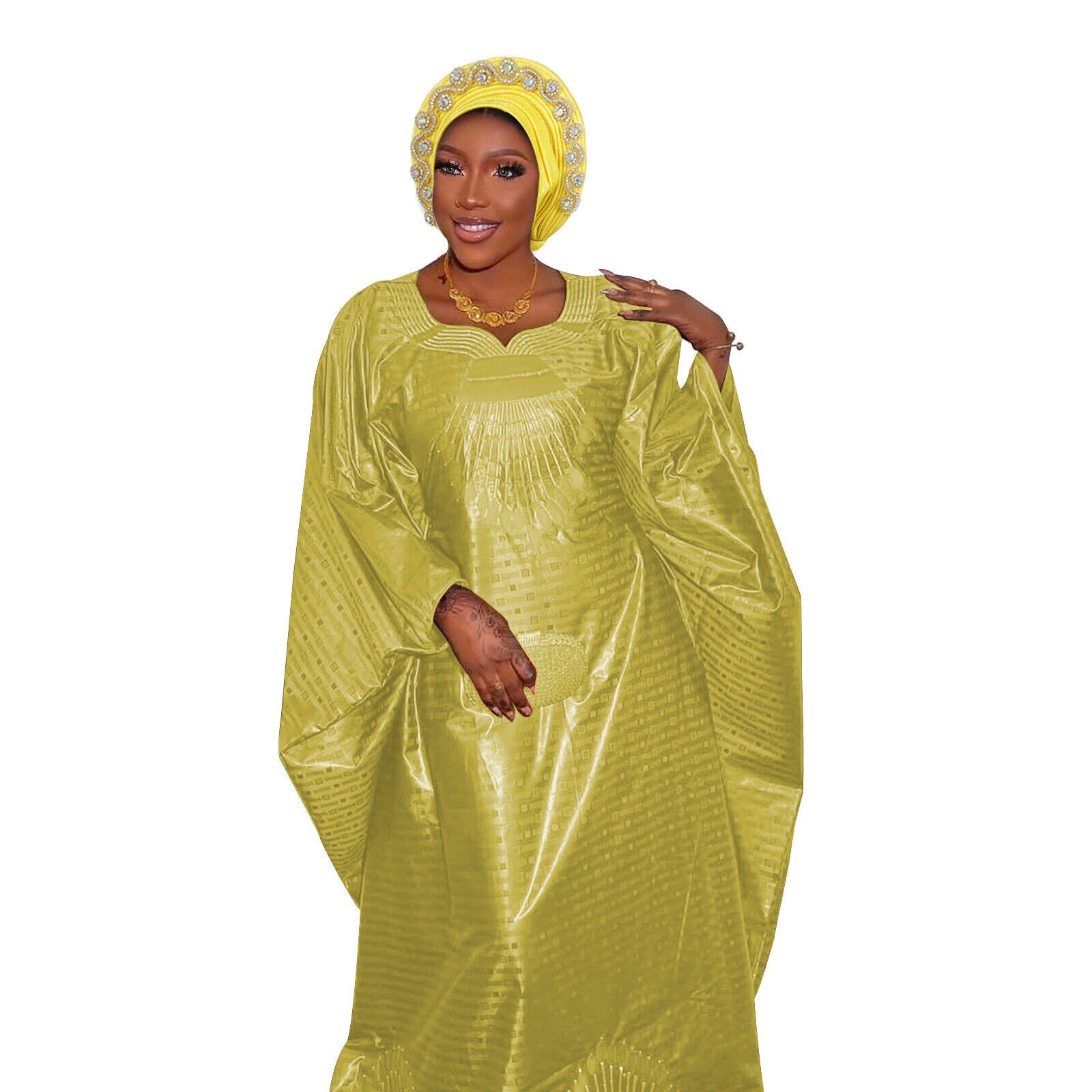 Gorra de hiyab africana para mujer Aso Oke Gele sombrero automático boda gorro cabeza envolvente - Imagen 62 de 89