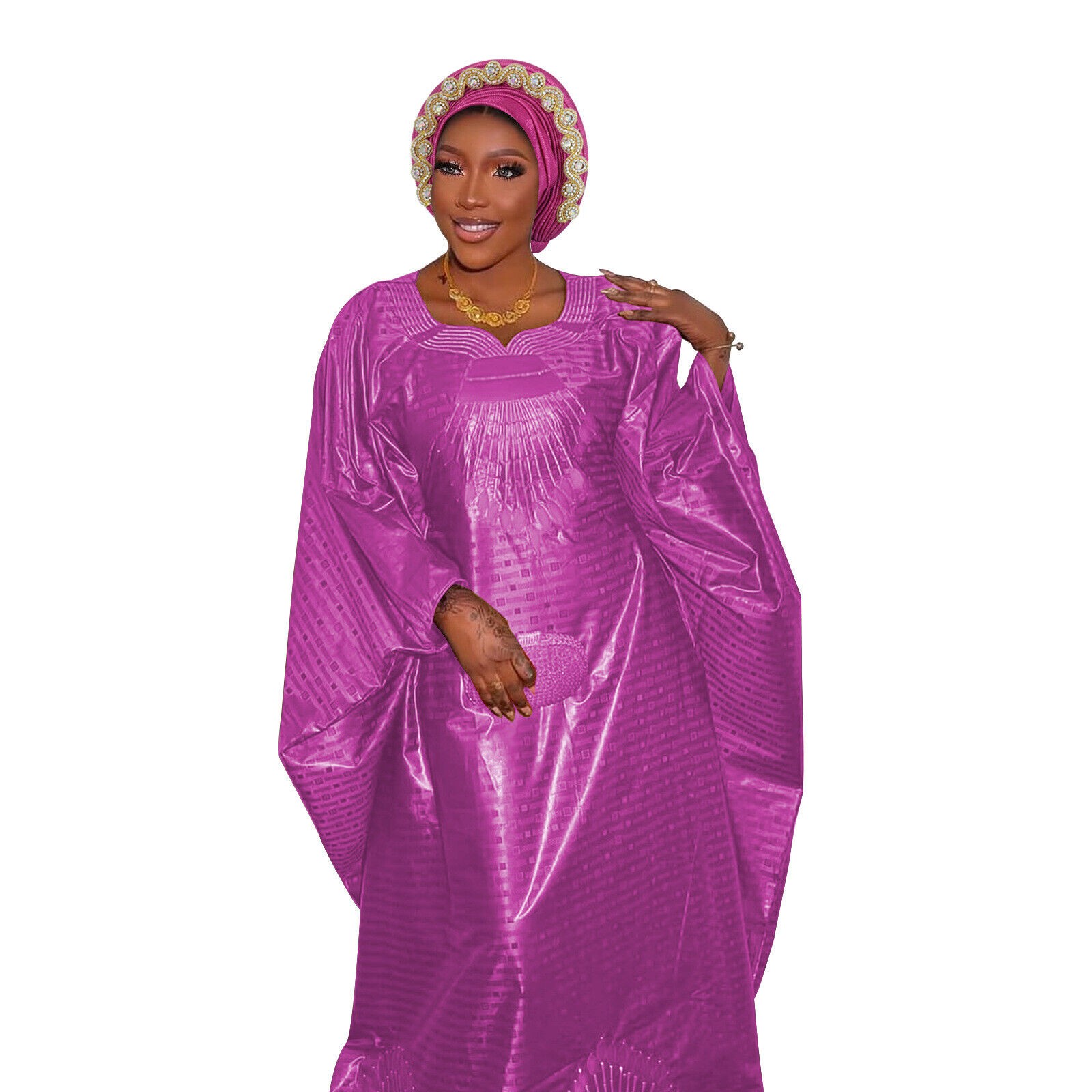 Gorra de hiyab africana para mujer Aso Oke Gele sombrero automático boda gorro cabeza envolvente - Imagen 67 de 89