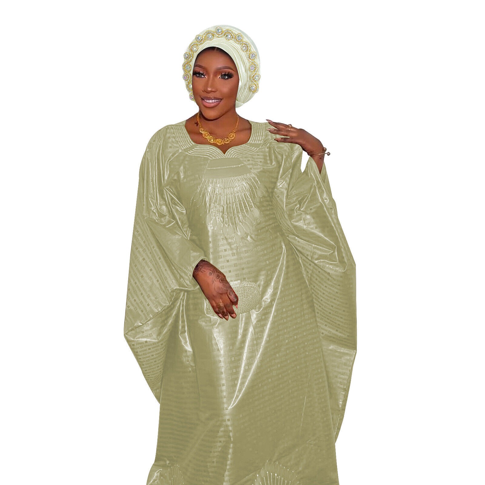 Gorra de hiyab africana para mujer Aso Oke Gele sombrero automático boda gorro cabeza envolvente - Imagen 70 de 89