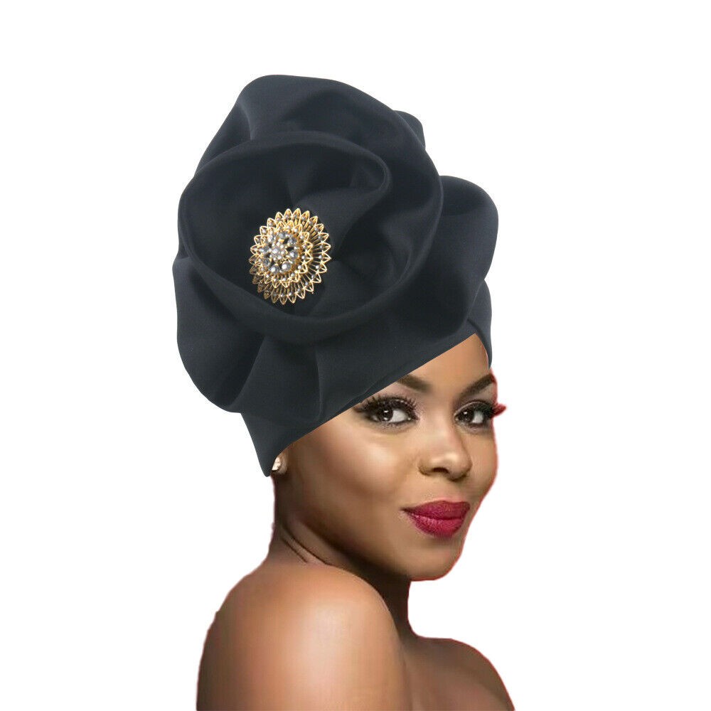 Gorra de hiyab africana para mujer Aso Oke Gele sombrero automático boda gorro cabeza envolvente - Imagen 82 de 89