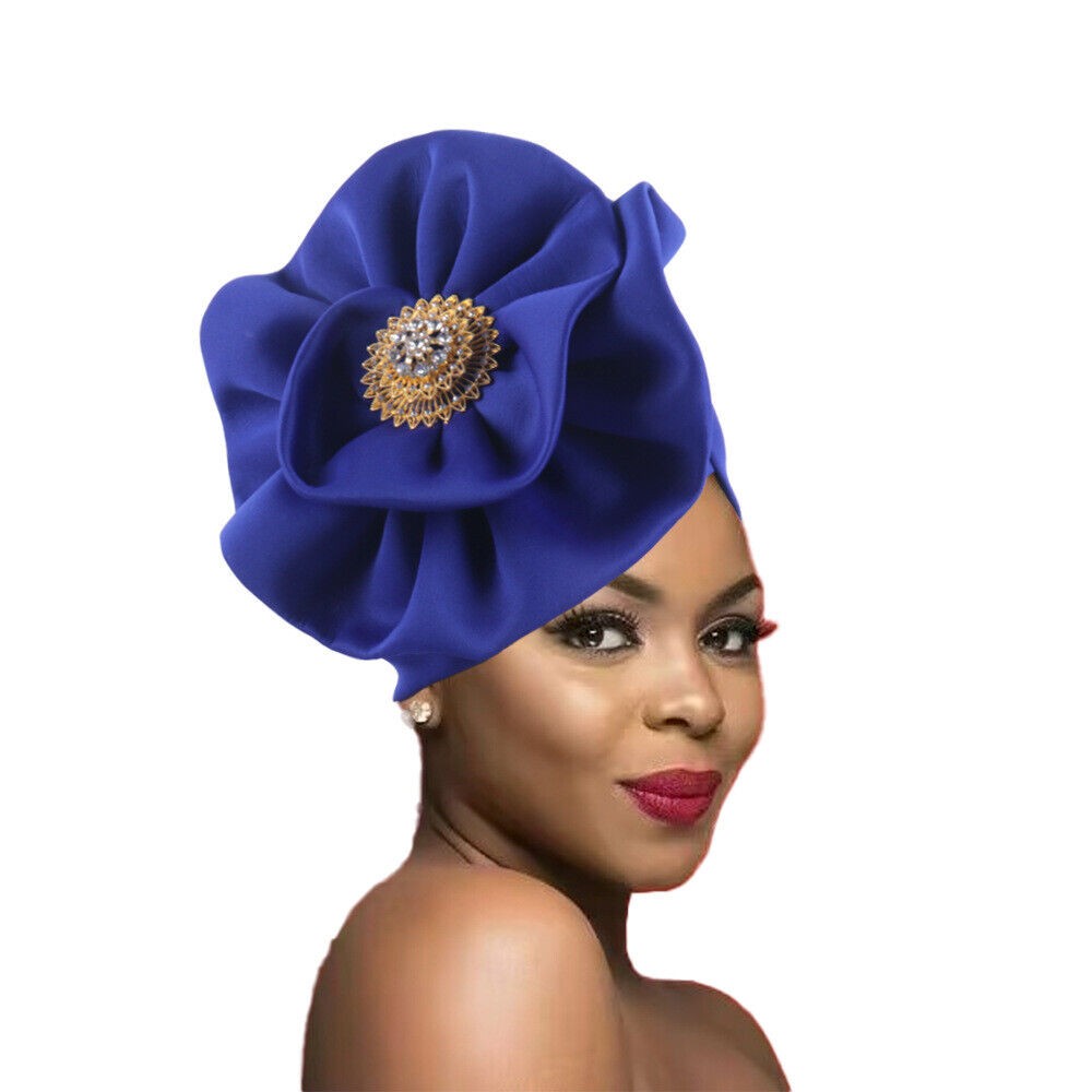 Gorra de hiyab africana para mujer Aso Oke Gele sombrero automático boda gorro cabeza envolvente - Imagen 88 de 89