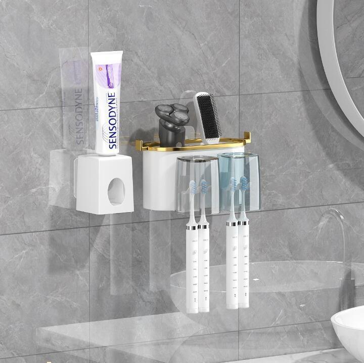 Wall Mounted Toothbrush Draining Organizer Racks Toothbrush Holders for Bathroom - Picture 25 of 30