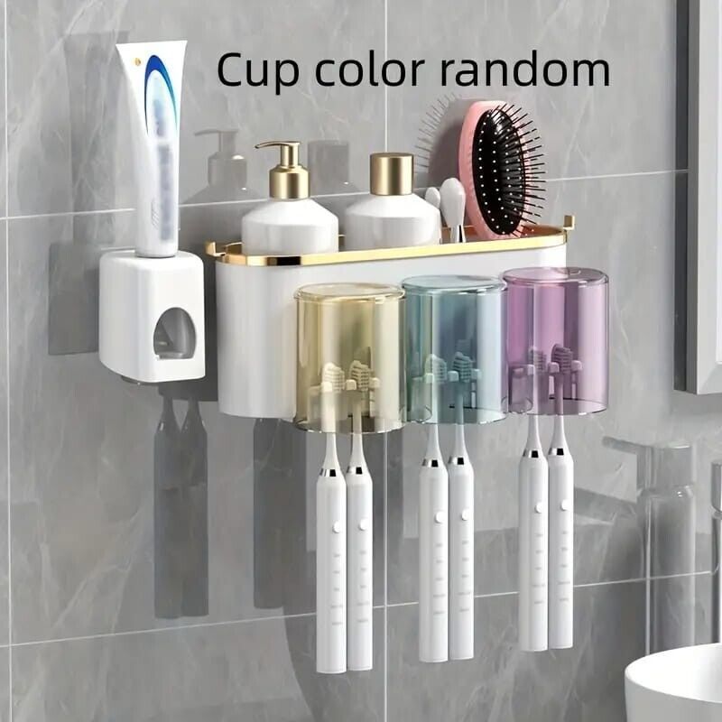 Wall Mounted Toothbrush Draining Organizer Racks Toothbrush Holders for Bathroom - Picture 26 of 30