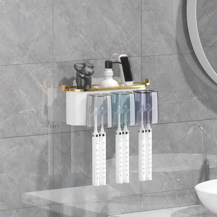 Wall Mounted Toothbrush Draining Organizer Racks Toothbrush Holders for Bathroom - Picture 28 of 30