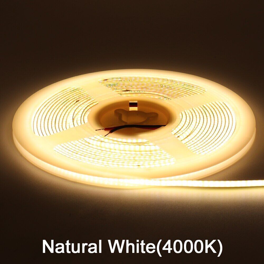 Super Thin 2mm COB LED Strip Light DC12V Lights Strip Ribbon Lamp Tape 480leds/m - Picture 20 of 24