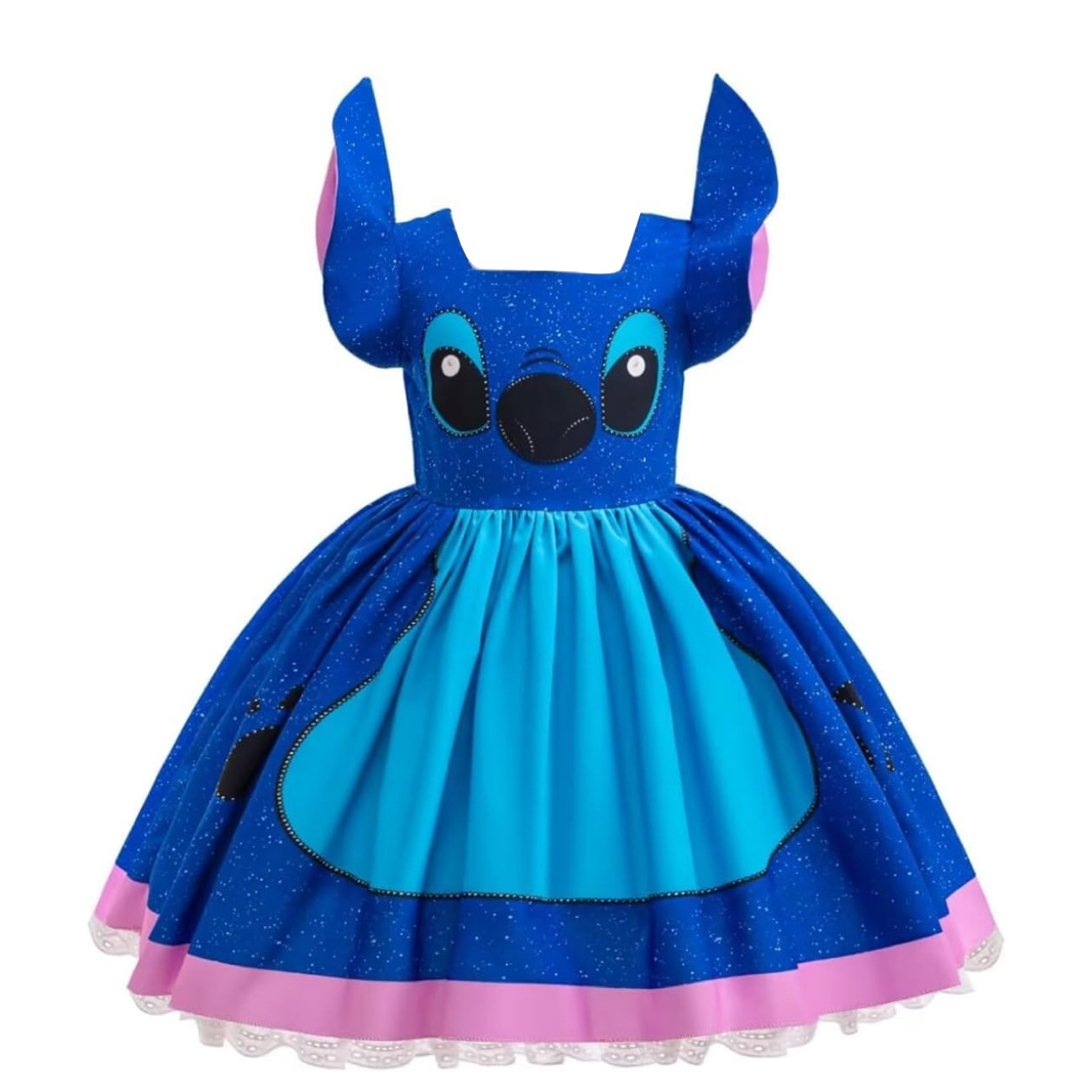 2025 Girls Lilo Angel Stitch Costume Skirt Princess Party Cosplay Fancy Dress - Picture 14 of 22