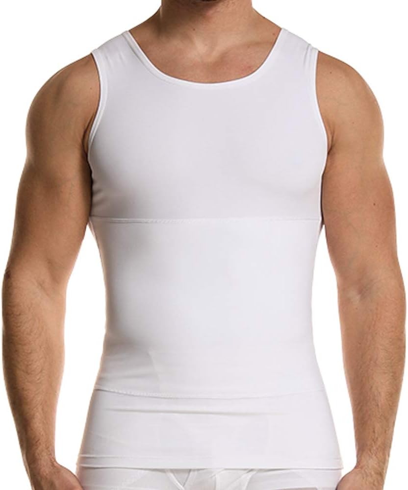 Mens Compression Tank Top Slimming Body Shaper Undershirt for Abdomen Support