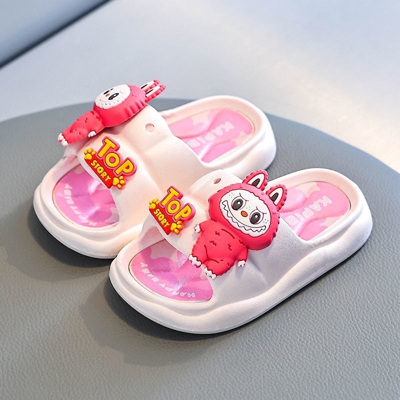 Kids Girls Boys Cartoon Sliders Casual Slippers Summer Pool Beach Shower Shoes