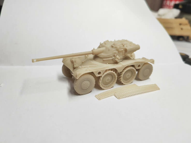 Stampa 3D 1/72/87 kit modellino veicolo ricognizione francese Panhard EBR105/EBR75 - Foto 7 di 8