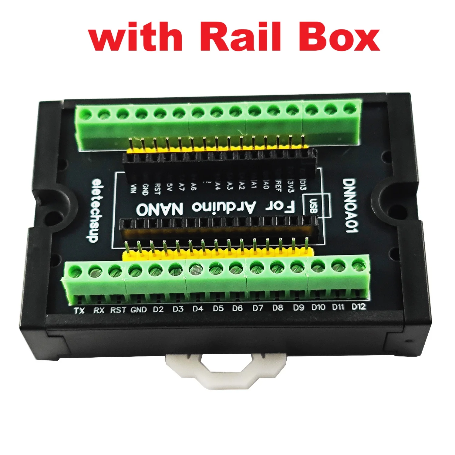 DIN35 C45 DIN Rail Expansion Board 3.96MM Mount Screw Terminal Block Adapter