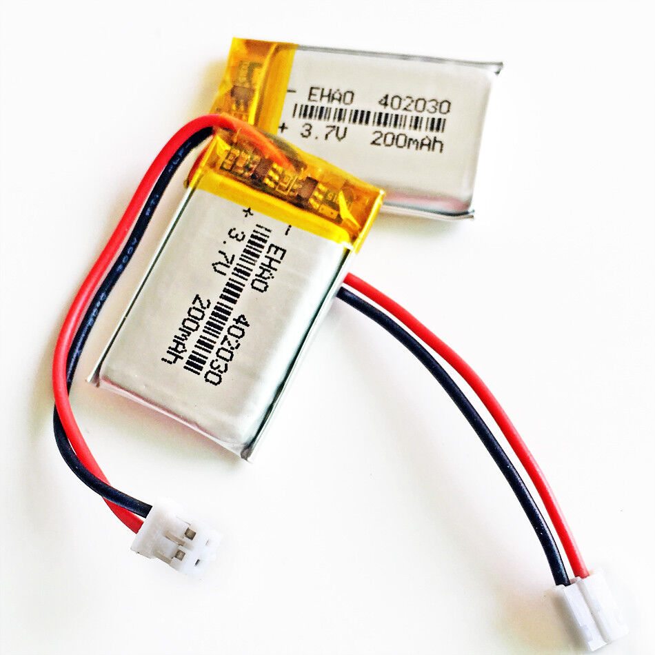 5pcs 3.7V 200mAh 402030 LiPo Polymer wiederaufladbare Batterie JST PH 2.0mm Stec - Bild 11 von 13