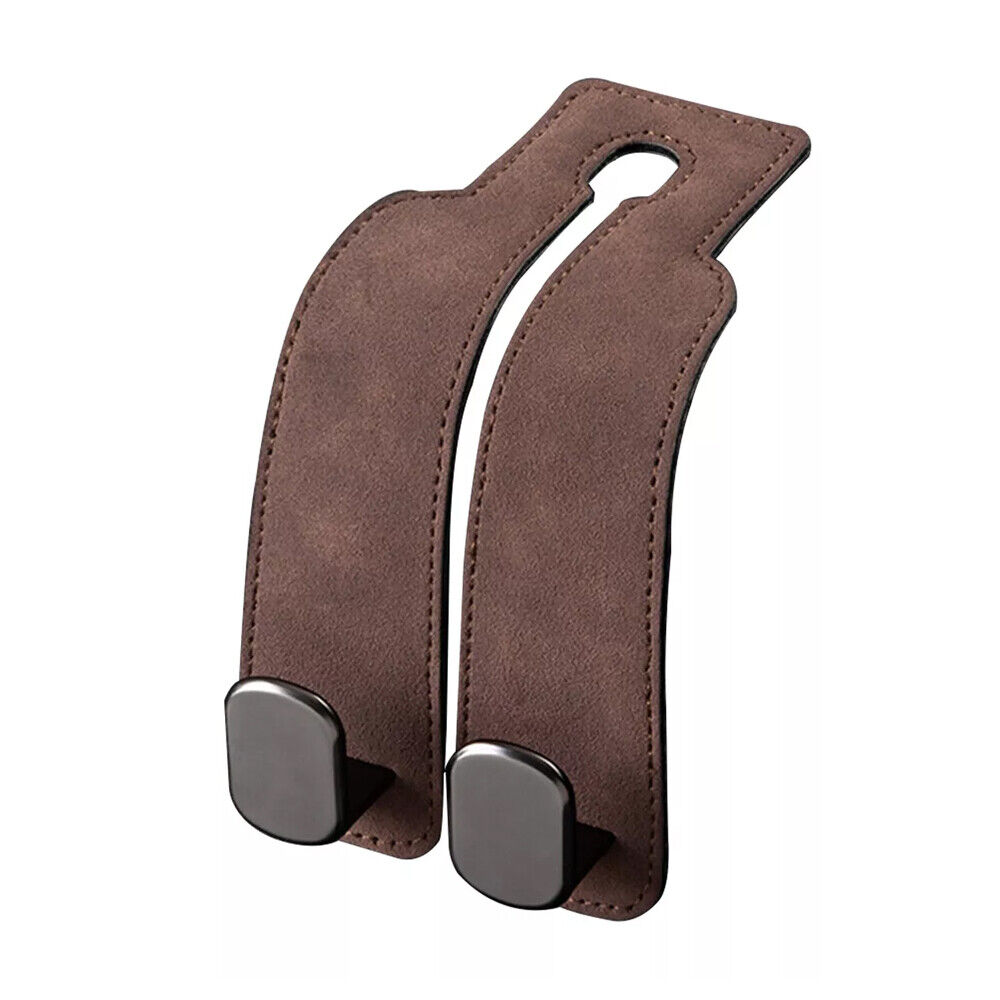 Flexible Leather Car Seat Back Headrest Storage Dual Hooks Hanger Holder Bracket - Picture 28 of 33