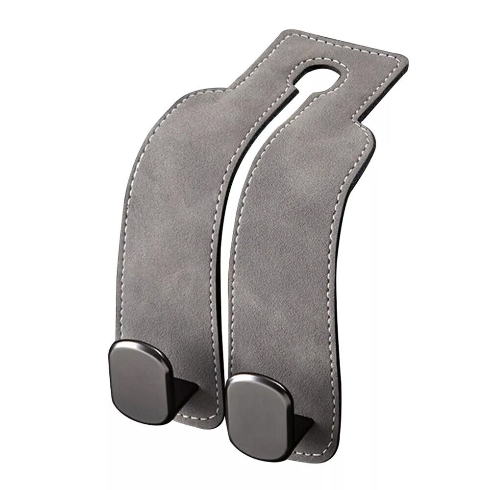 Flexible Leather Car Seat Back Headrest Storage Dual Hooks Hanger Holder Bracket - Picture 31 of 33