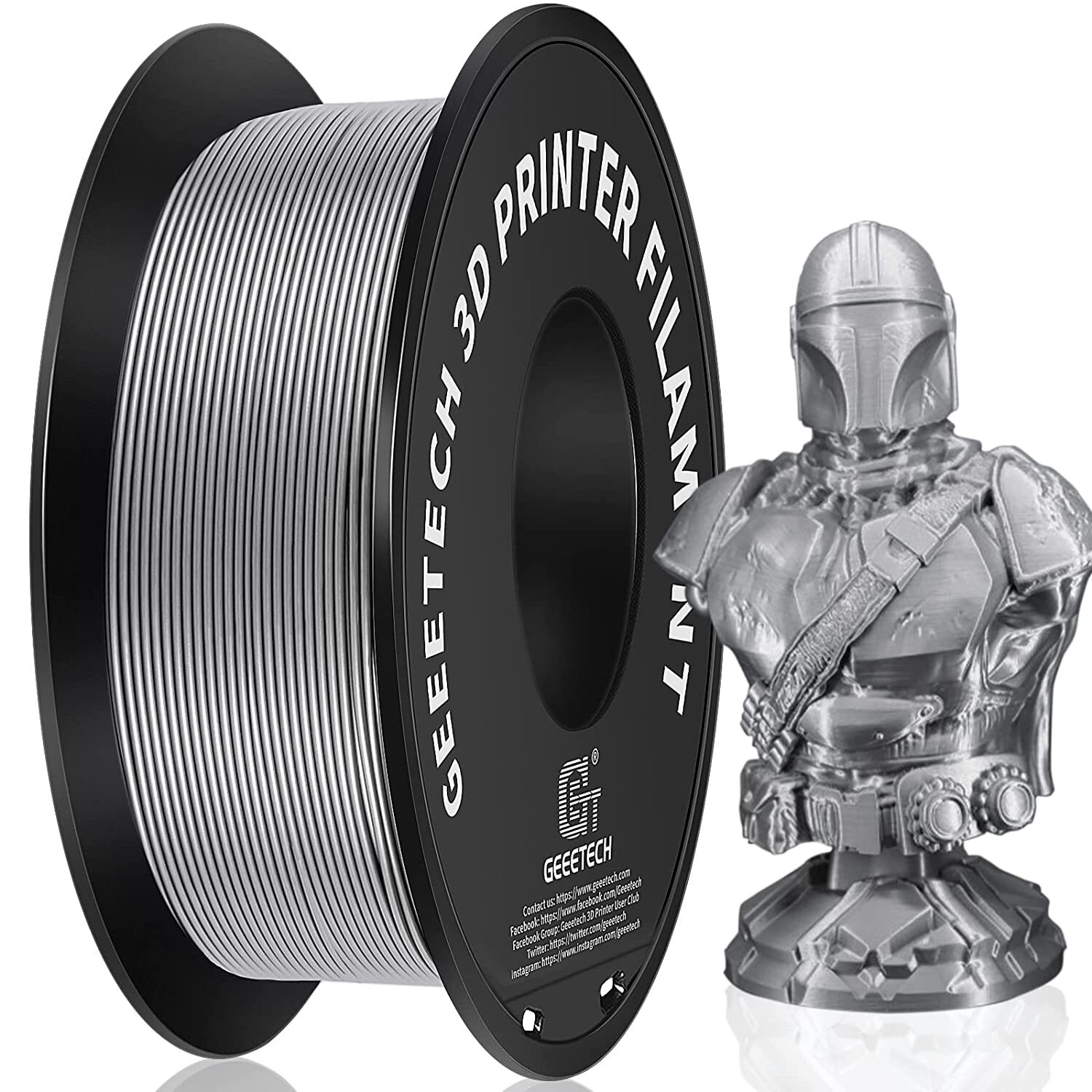 Geeetech 3D Printer Filament 1.75mm 1KG/roll PLA/PETG/TPU/ABS+/Silk PLA/HS-PLA - Picture 8 of 171