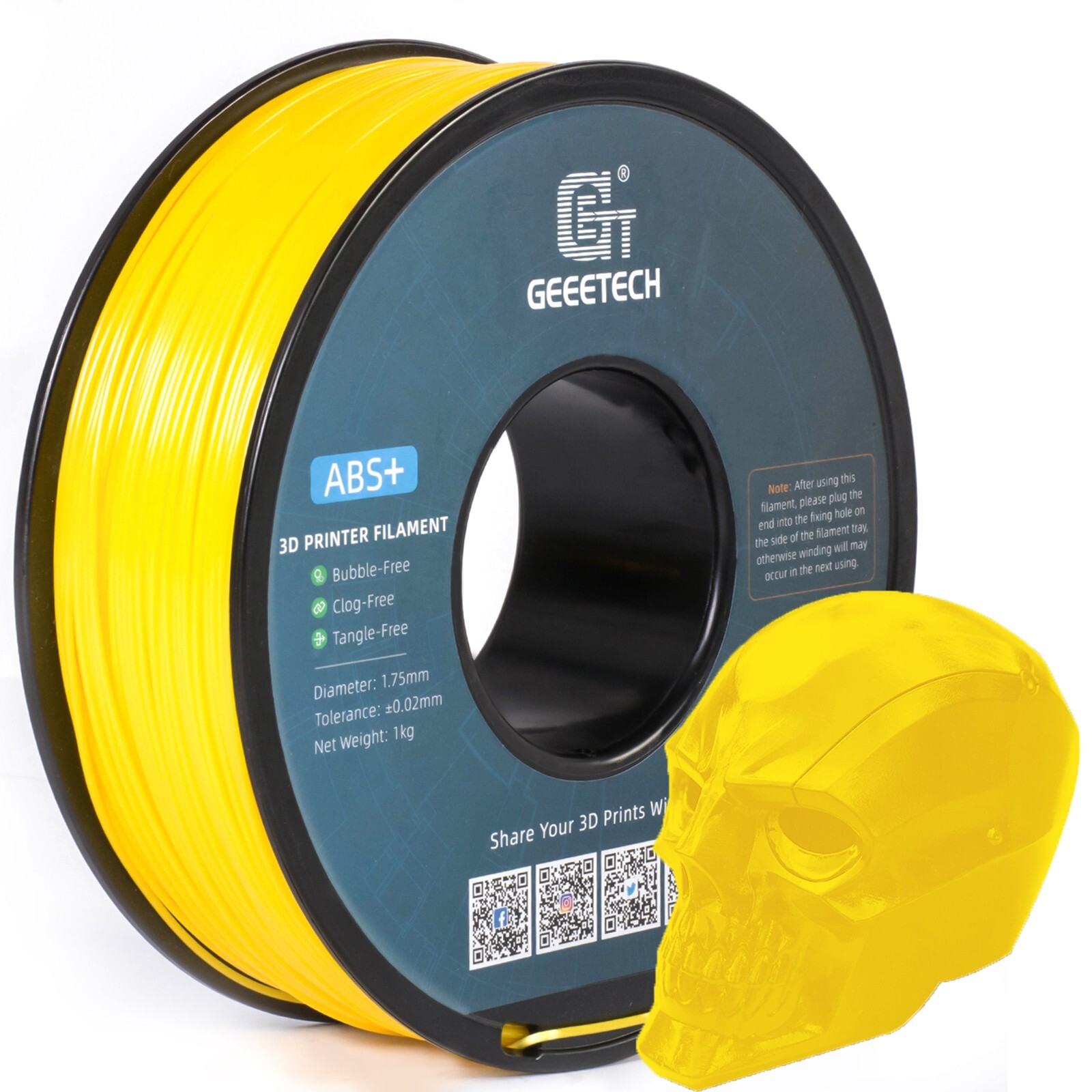 Geeetech 3D Printer Filament 1.75mm 1KG/roll PLA/PETG/TPU/ABS+/Silk PLA/HS-PLA - Picture 168 of 171