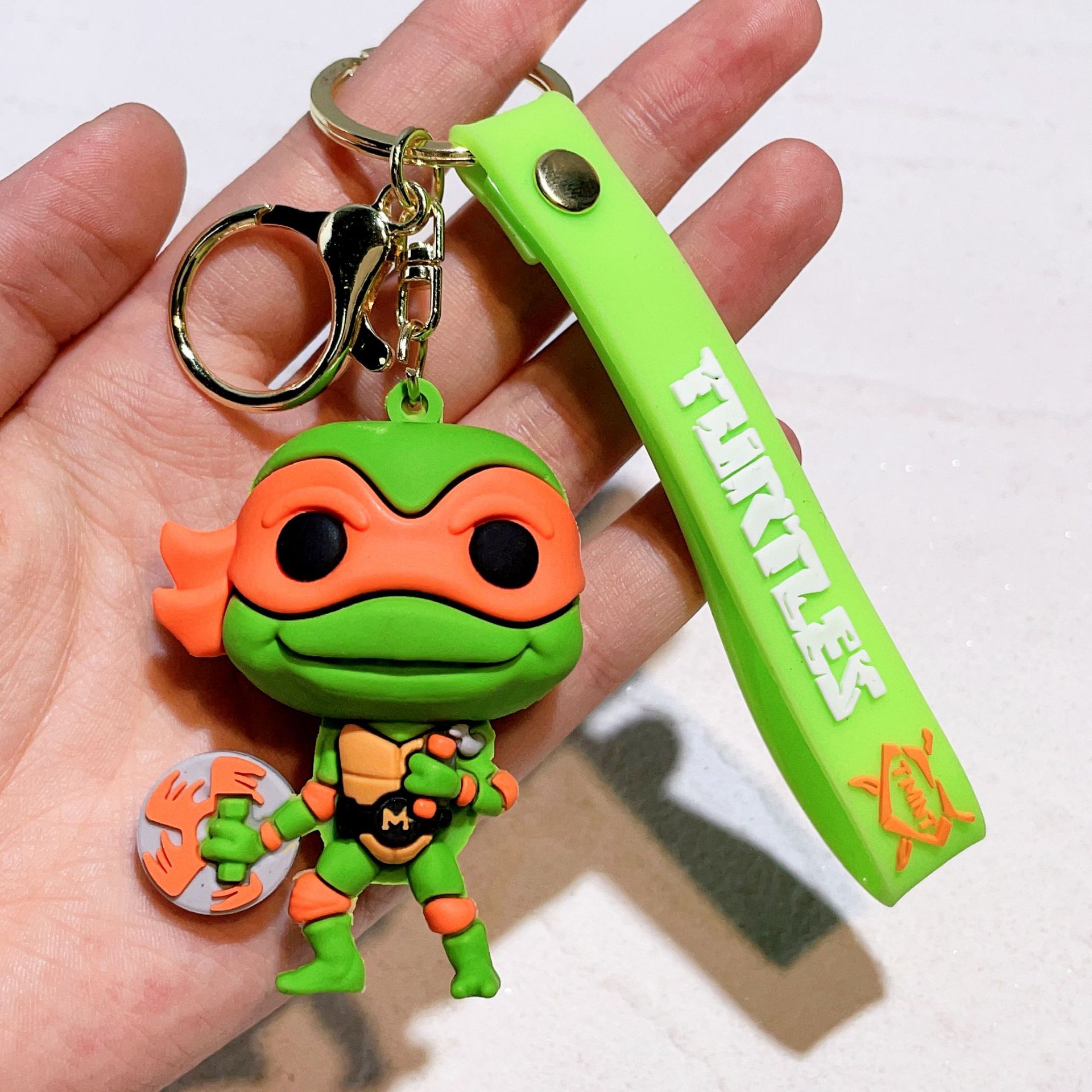 Hot Anime Ninja Turtles Keychain PVC Bag Pendant Keychain Doll Pendant - Picture 34 of 41