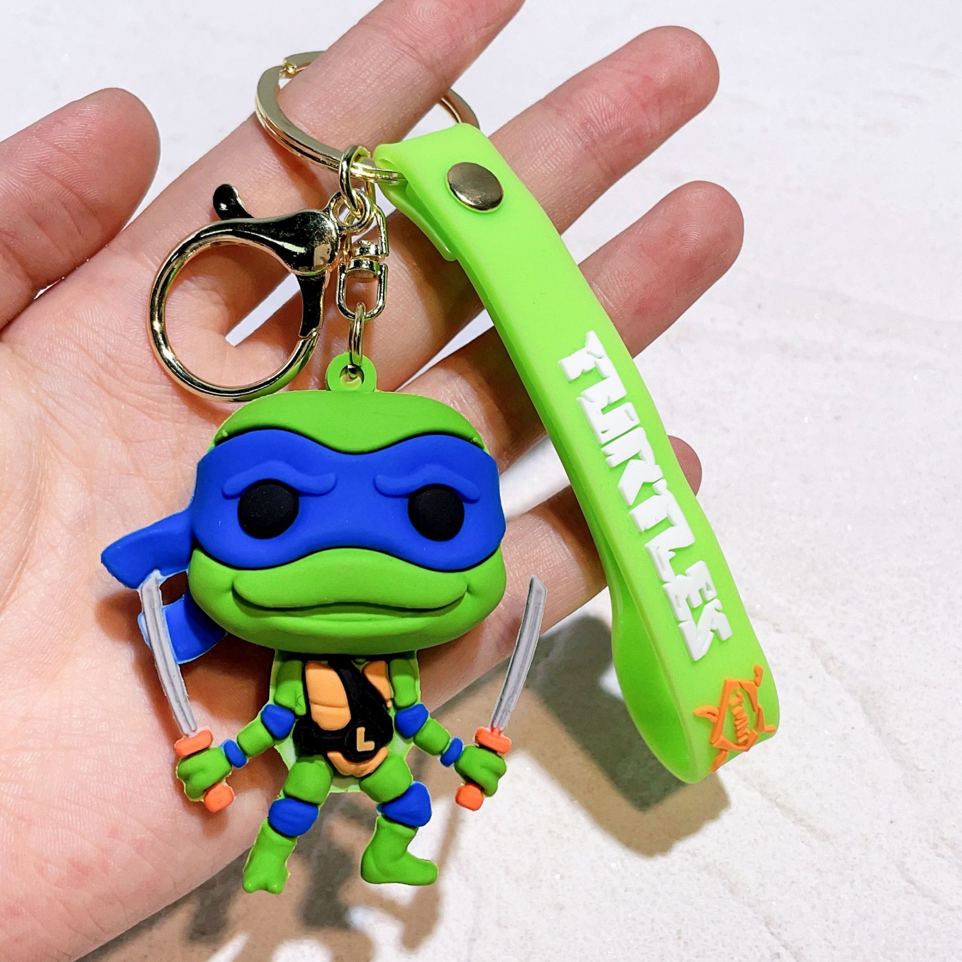 Hot Anime Ninja Turtles Keychain PVC Bag Pendant Keychain Doll Pendant - Picture 36 of 41