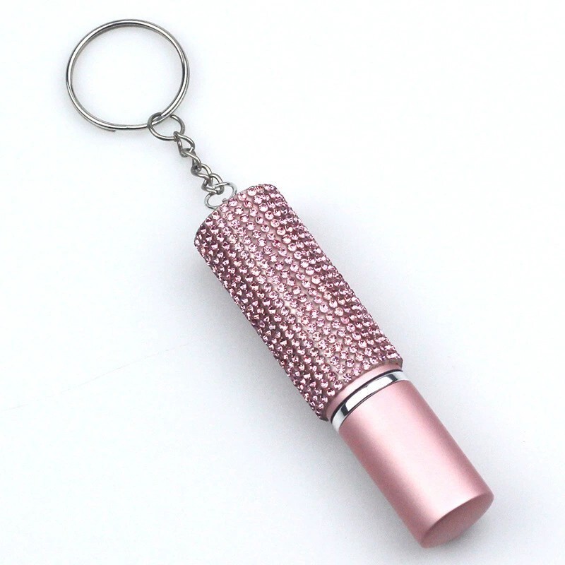 10ml Perfume Spray Bottle Rhinestones Travel Perfume Atomizer Keychain - Picture 11 of 15