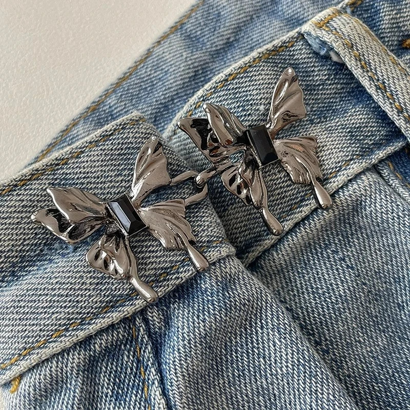 1x Verstellbare Gürtelschnalle kein Nähen erforderlich, mit Schmetterlingsknopf - Bild 29 von 31