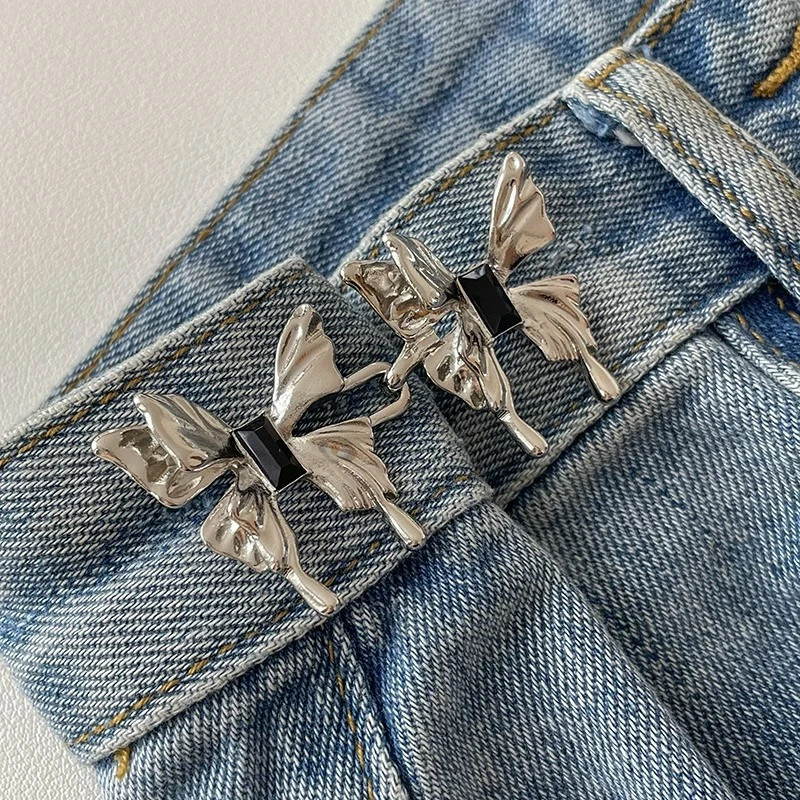 1x Verstellbare Gürtelschnalle kein Nähen erforderlich, mit Schmetterlingsknopf - Bild 30 von 31