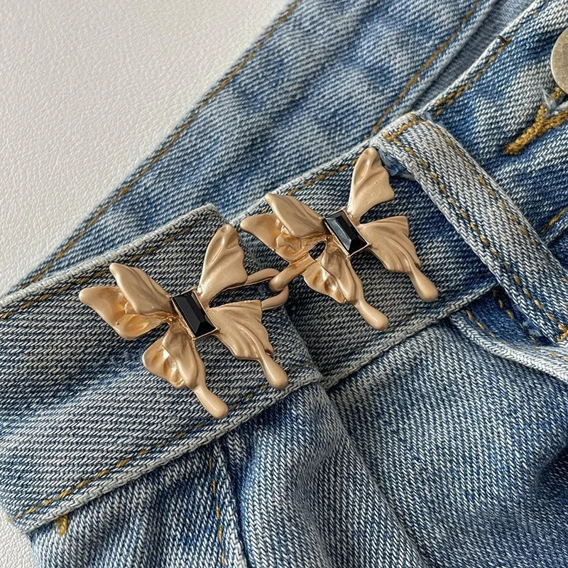 1x Verstellbare Gürtelschnalle kein Nähen erforderlich, mit Schmetterlingsknopf - Bild 31 von 31