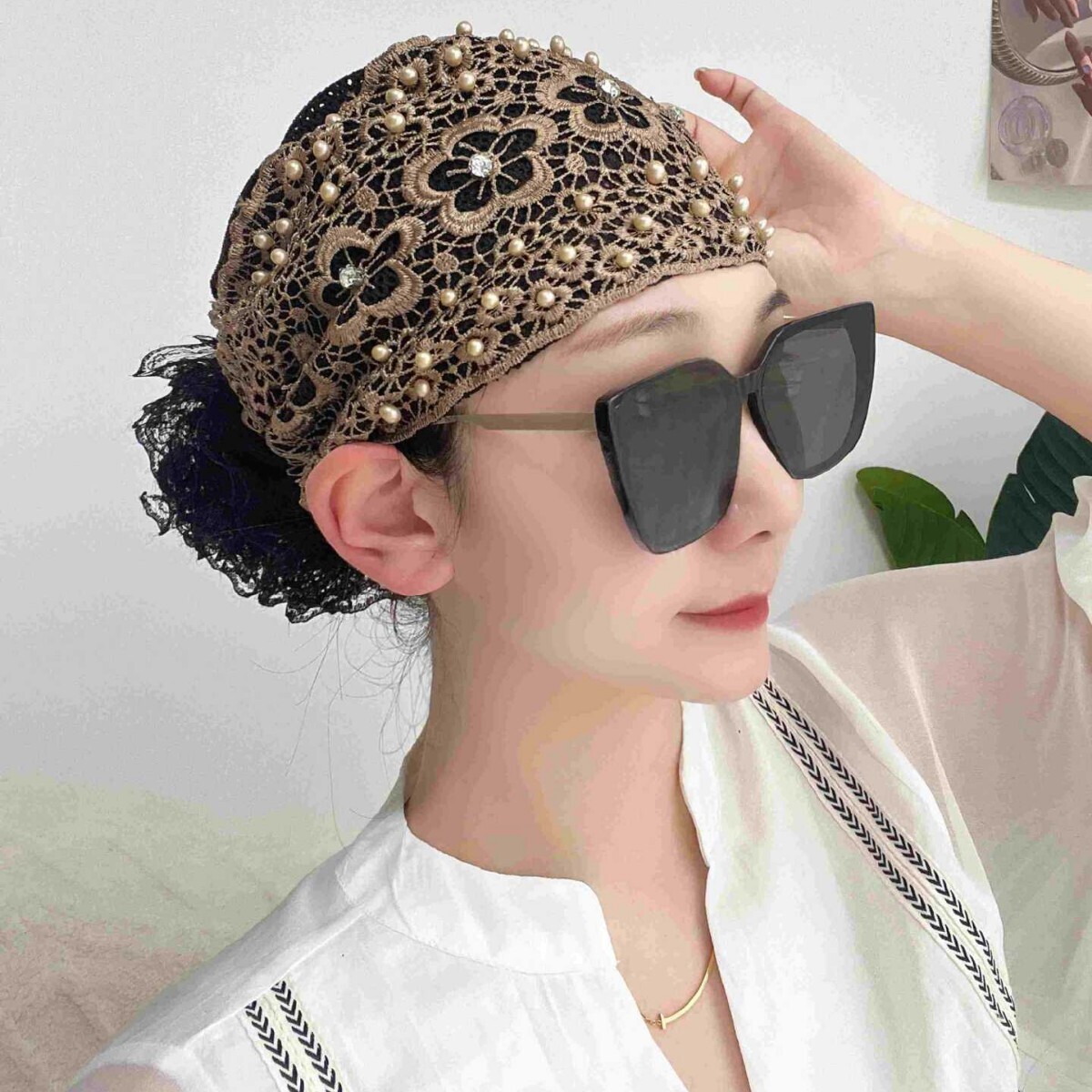 Mujeres Diadema Sombrero Cubierta para la Cabeza Gorras Turbante Islámico Pérdida de Cabello Gorro Dama Prendas para la Cabeza - Imagen 23 de 37