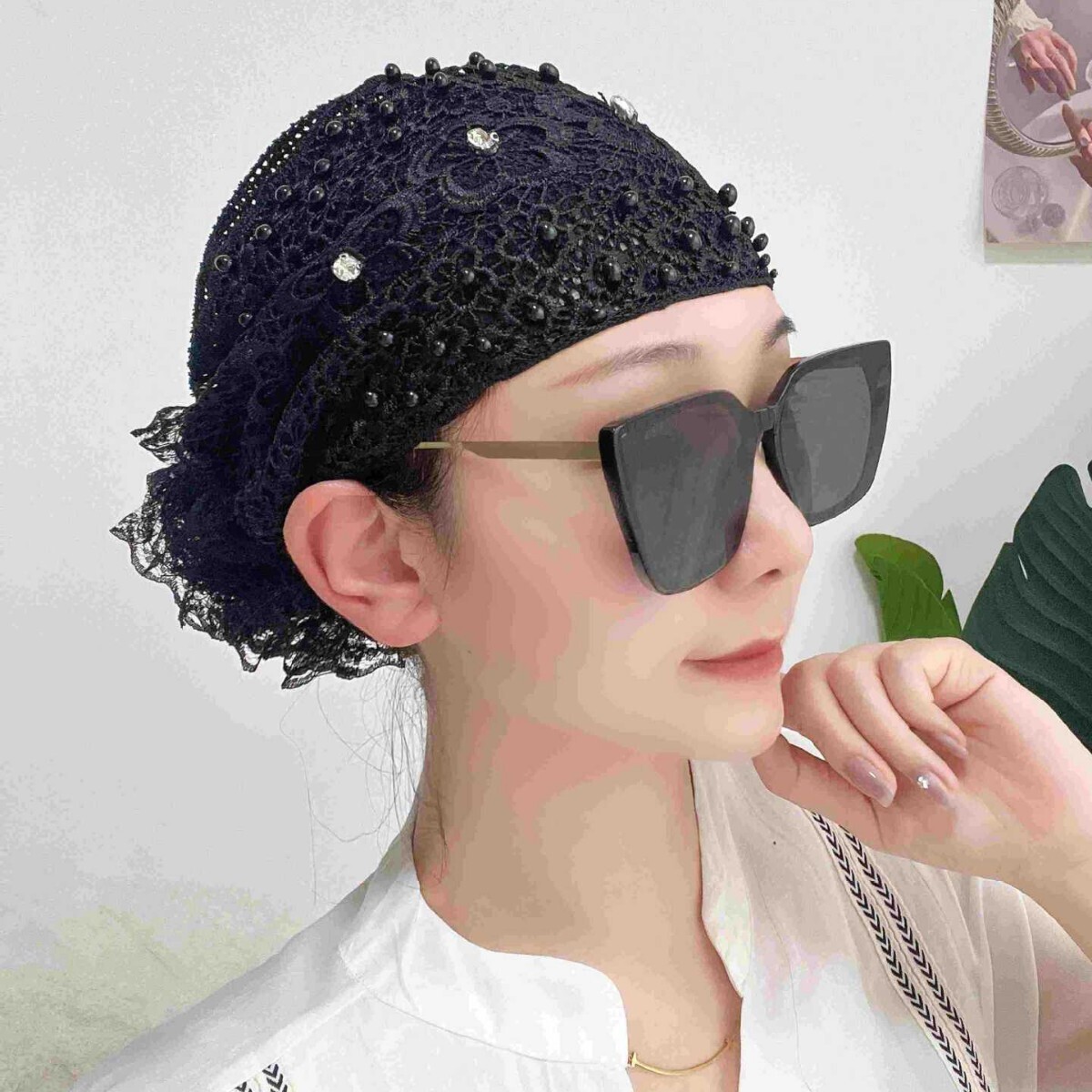 Mujeres Diadema Sombrero Cubierta para la Cabeza Gorras Turbante Islámico Pérdida de Cabello Gorro Dama Prendas para la Cabeza - Imagen 24 de 37