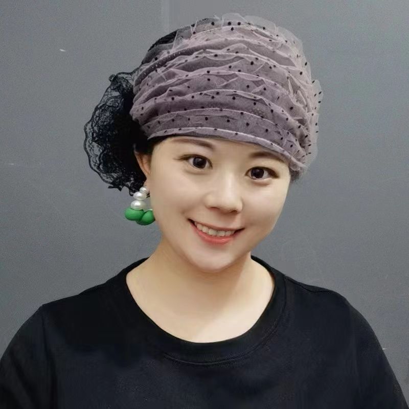 Mujeres Diadema Sombrero Cubierta para la Cabeza Gorras Turbante Islámico Pérdida de Cabello Gorro Dama Prendas para la Cabeza - Imagen 30 de 37