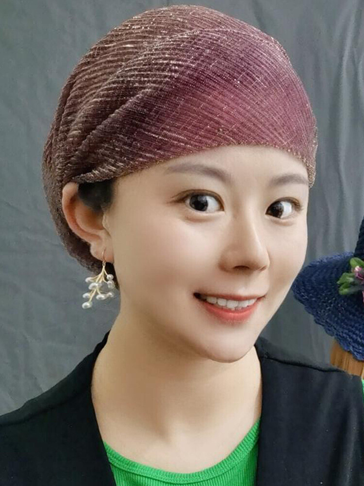 Mujeres Diadema Sombrero Cubierta para la Cabeza Gorras Turbante Islámico Pérdida de Cabello Gorro Dama Prendas para la Cabeza - Imagen 31 de 37